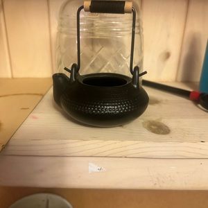 Small black tea kettle without lid white ceramic tea kettle